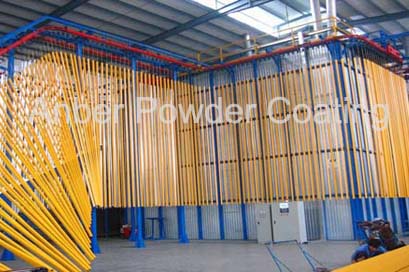 Powder coating oven